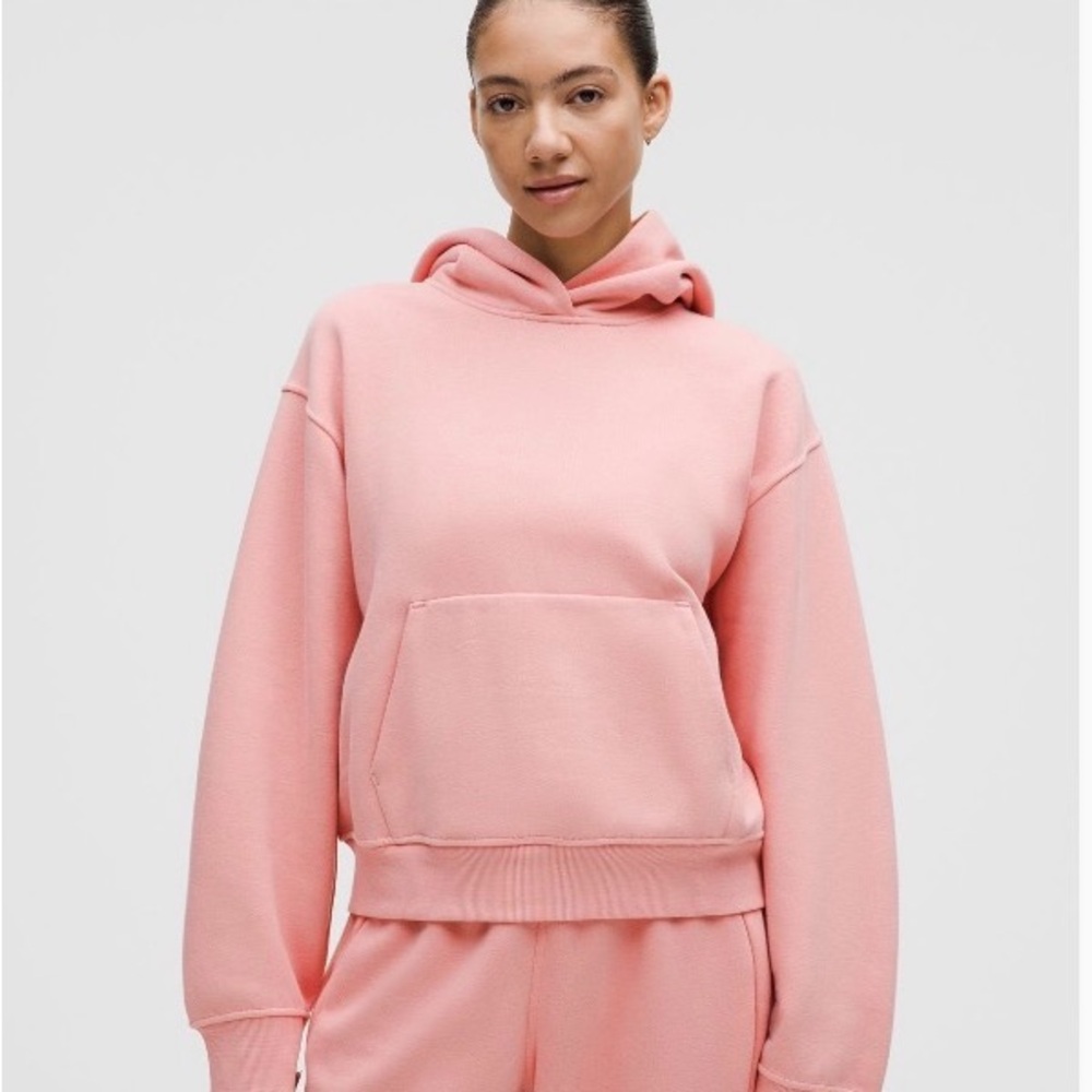 lululemon - steady state hoodie - tea rose - xs